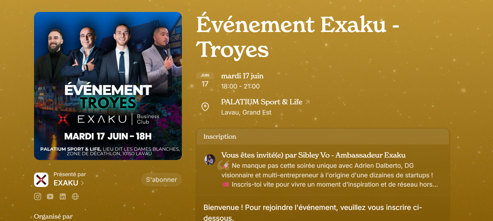 evenement buisness 2025
